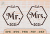 Mr and Mrs Love Couple SVG Bundle