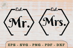 Mr and Mrs Love Couple SVG Bundle - CraftNest - Digital Crafting and Art