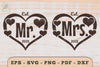 Mr and Mrs Love Couple SVG Bundle