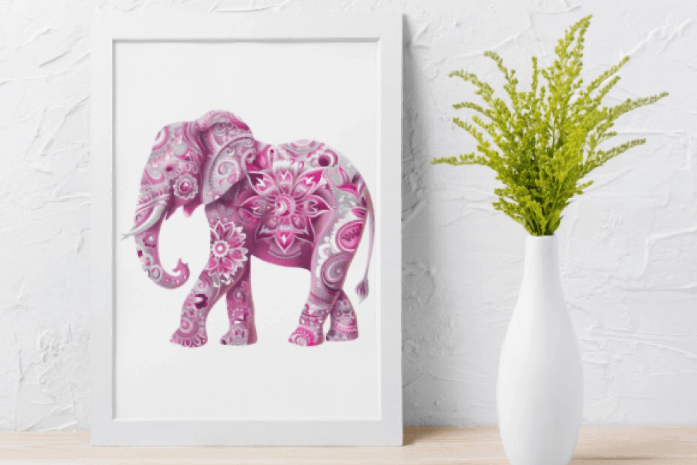 Vibrant Multicolored Paisley Elephant Clipart Bundle - CraftNest - Digital Crafting and Art