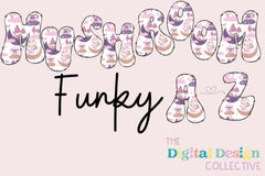 Groovy Mushroom Alphabet Clipart Bundle - CraftNest - Digital Crafting and Art