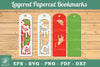 Mushroom 3D Papercut Bookmarks Clipart Bundle