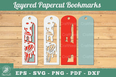 Mushroom 3D Papercut Bookmarks Clipart Bundle - CraftNest - Digital Crafting and Art