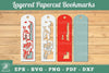 Mushroom 3D Papercut Bookmarks Clipart Bundle