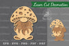 Mushroom Gnome Laser Cut Decoration Bundle