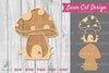 Mushroom Laser Cut Decoration Clipart Bundle