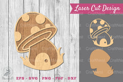 Mushroom Laser Cut Decoration Clipart Bundle - CraftNest - Digital Crafting and Art