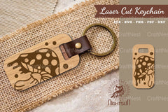 Mushroom Laser Cut Keychain Design Bundle - CraftNest - Digital Crafting and Art