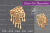 Mushroom Melted Laser Cut Decoration Clipart Bundle