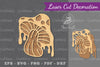 Mushroom Melted Laser Cut Decoration Clipart Bundle