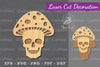 Mushroom Skull Laser Cut Decoration Clipart Bundle