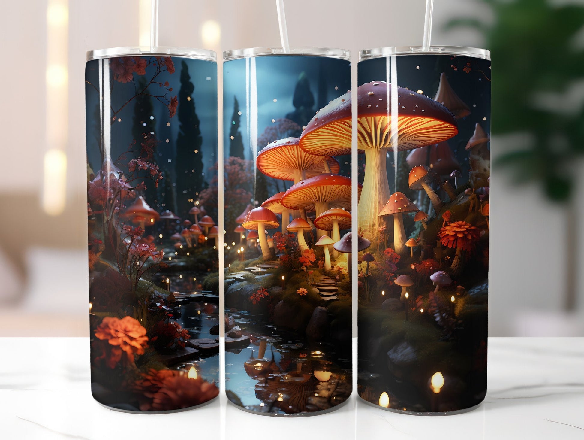 Mushroom and Fungus Designs Tumbler Wrap - CraftNest