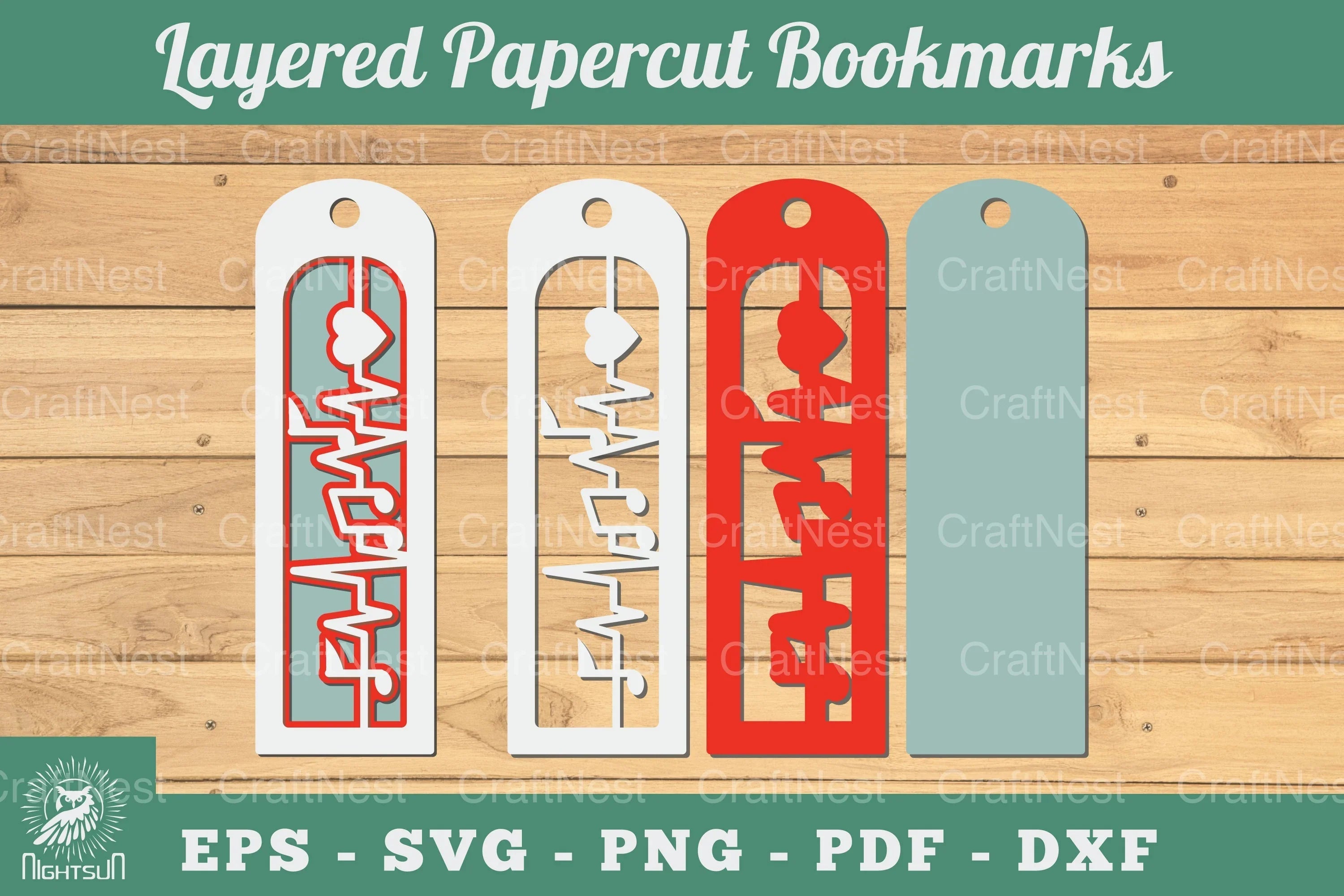 Music 3D Papercut Bookmarks Clipart Bundle - CraftNest - Digital Crafting and Art