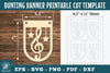 Music Notes Bunting Banner Printable Clipart