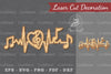Music Notes Heartbeat Laser Cut Decoration Clipart Bundle