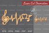Music Notes Heartbeat Laser Cut Decoration Clipart Bundle