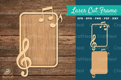 Music Notes Laser Cut Frame Clipart Bundle - CraftNest - Digital Crafting and Art
