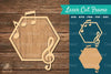 Music Notes Laser Cut Frame SVG Bundle