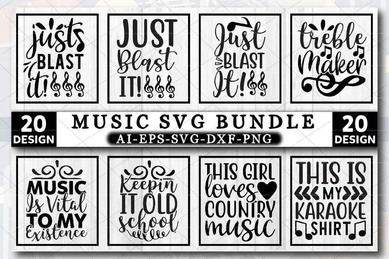 Music Design SVG Bundle - CraftNest - Digital Crafting and Art
