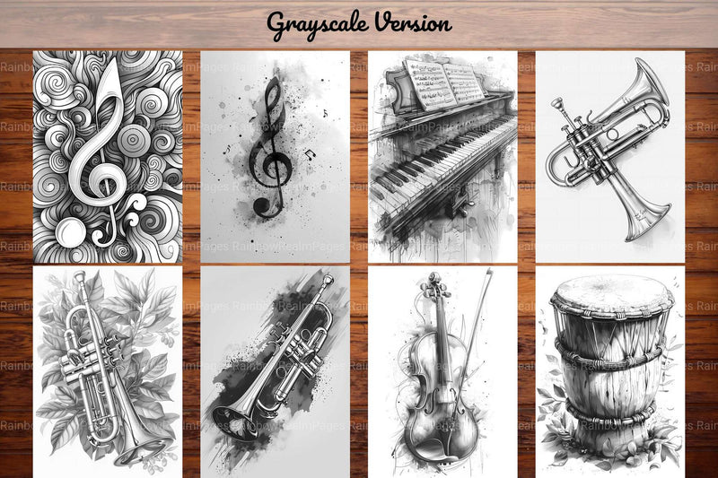 Music Back To School Coloring Books - CraftNest - Digital Crafting and Art