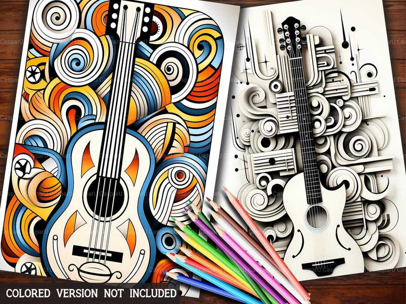 Music Mandala Coloring Books - CraftNest