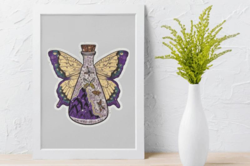 Mystical Moth Potion Bottle Clipart Bundle - CraftNest - Digital Crafting and Art