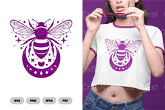 Mystical Bee Celestial Clipart Bundle - CraftNest - Digital Crafting and Art