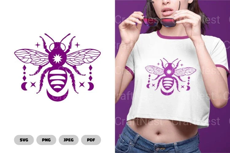 Mystical Celestial Bee SVG Bundle - CraftNest - Digital Crafting and Art