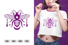Mystical Celestial Bee SVG Bundle - CraftNest - Digital Crafting and Art