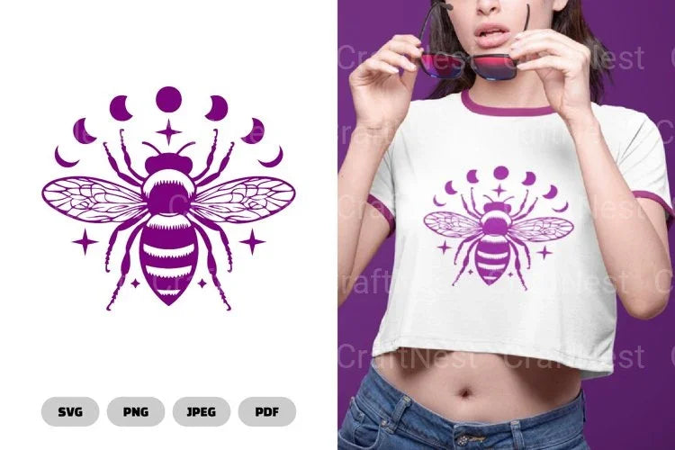 Mystical Celestial Bee SVG Bundle - CraftNest - Digital Crafting and Art