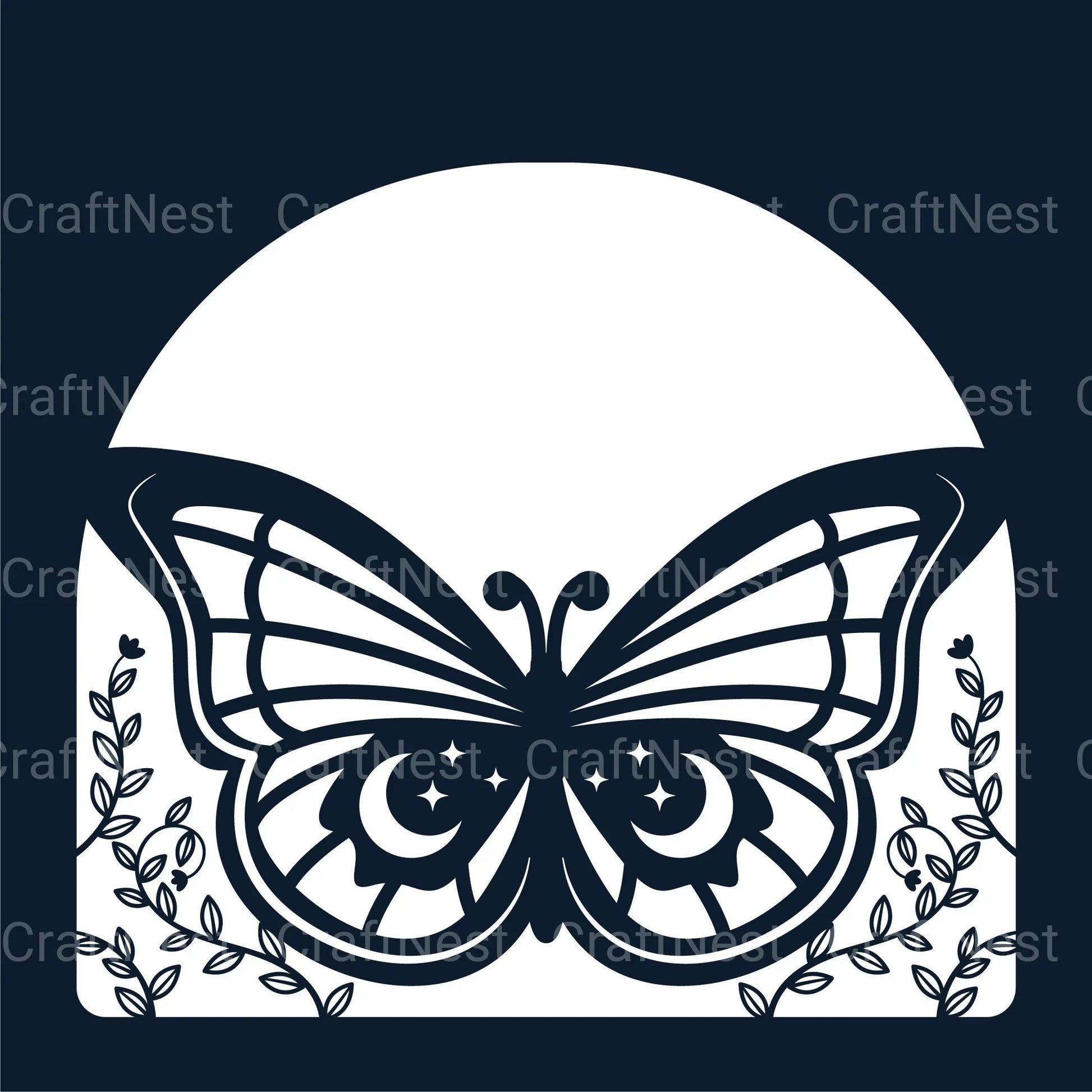 Mystical Butterfly 3D Layered Papercut Clipart Bundle - CraftNest - Digital Crafting and Art