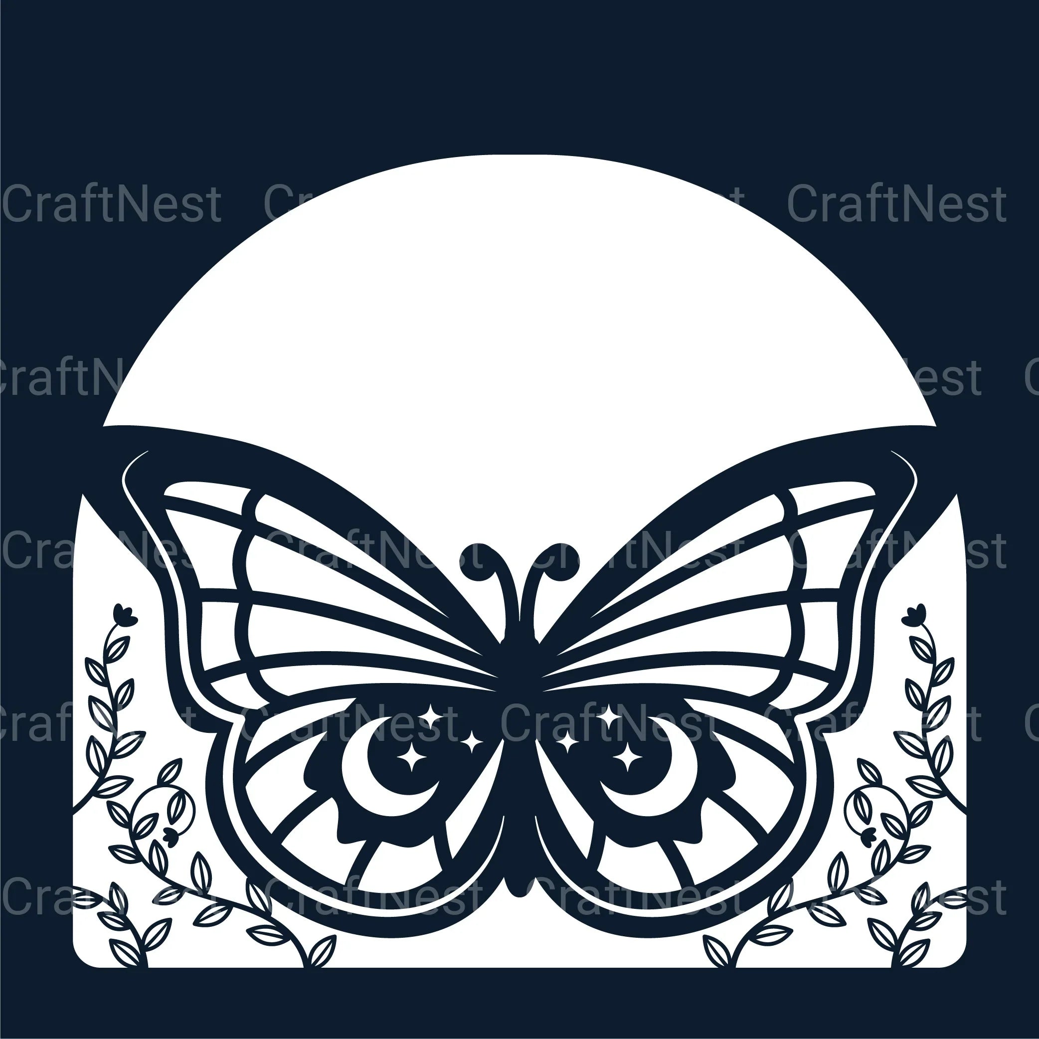 Mystical Butterfly 3D Layered Papercut Clipart Bundle - CraftNest - Digital Crafting and Art