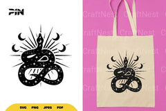 Mystical Moon and Snake SVG Bundle - CraftNest - Digital Crafting and Art