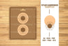 Mystical Stud Earrings Lasercut SVG Bundle