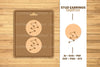 Mystical Stud Earrings Lasercut SVG Bundle