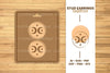 Mystical Stud Earrings Lasercut SVG Bundle