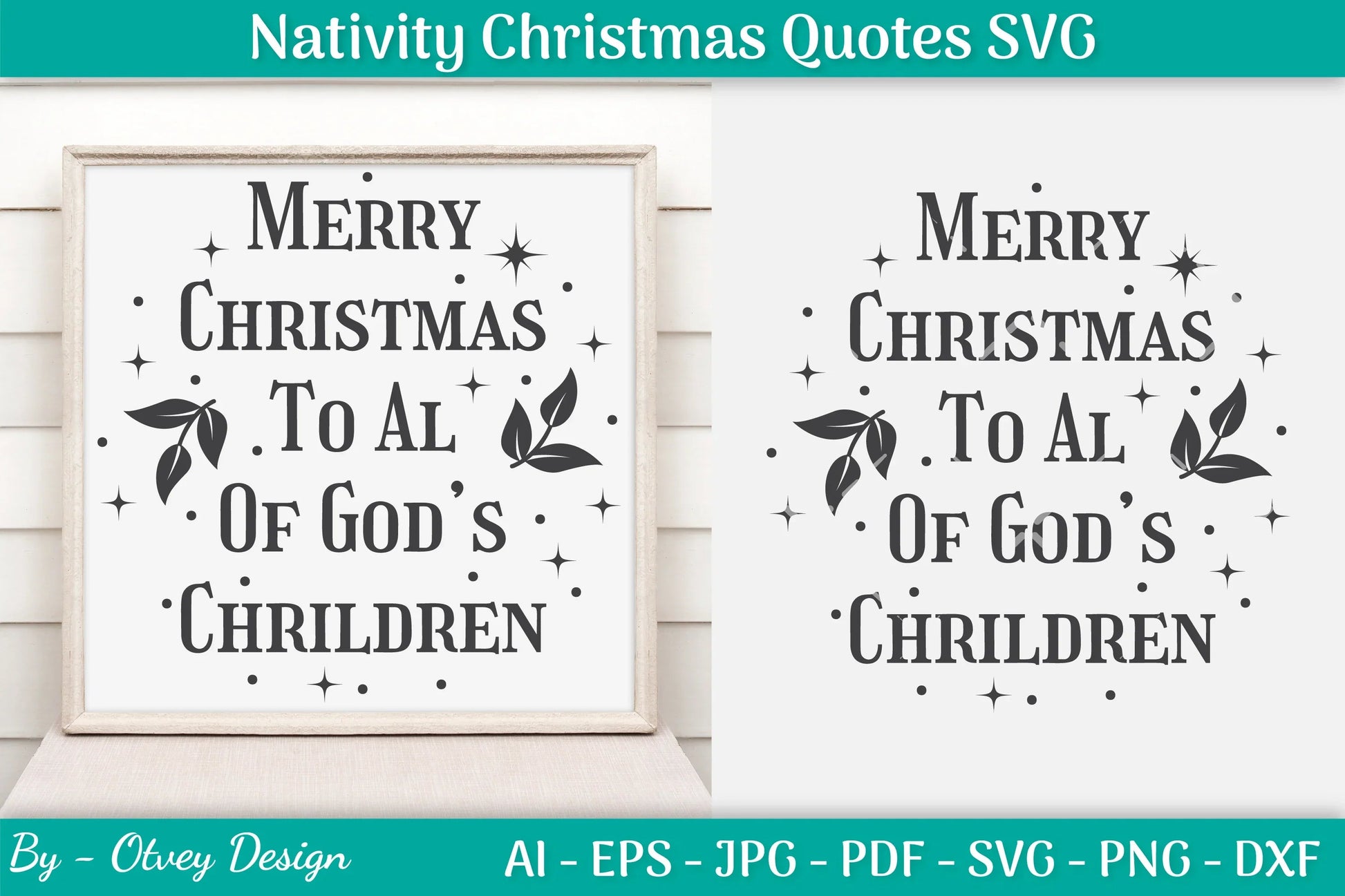 Nativity Christmas Quotes SVG Bundle 4 - CraftNest - Digital Crafting and Art