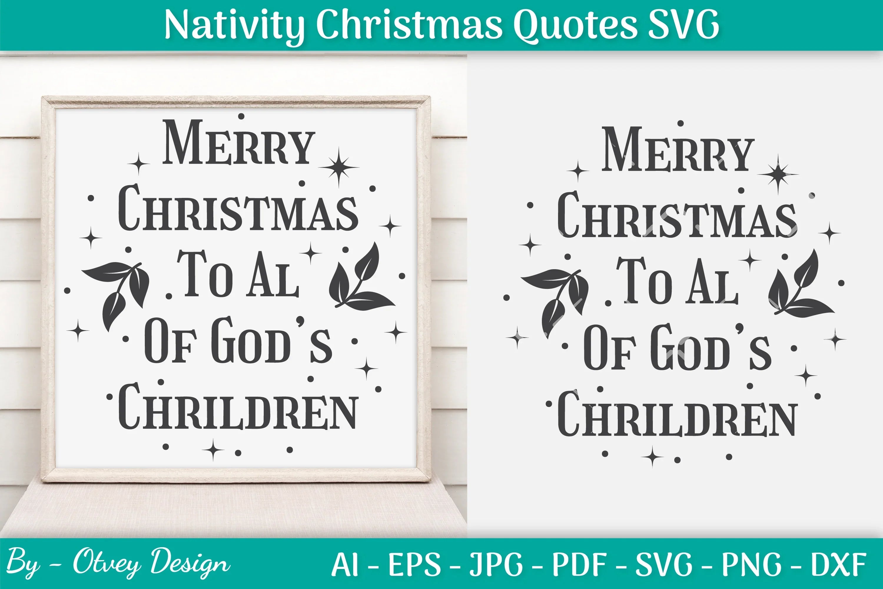 Nativity Christmas Quotes SVG Bundle 4 - CraftNest - Digital Crafting and Art