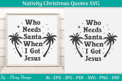 Nativity Christmas Quotes SVG Bundle 8 - CraftNest - Digital Crafting and Art