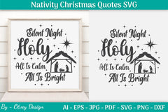 Nativity Christmas Quotes SVG Bundle 12 - CraftNest - Digital Crafting and Art