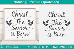 Nativity Christmas Quotes SVG Bundle 25 - CraftNest - Digital Crafting and Art