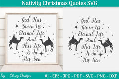 Nativity Christmas Quotes SVG Bundle 29 - CraftNest - Digital Crafting and Art