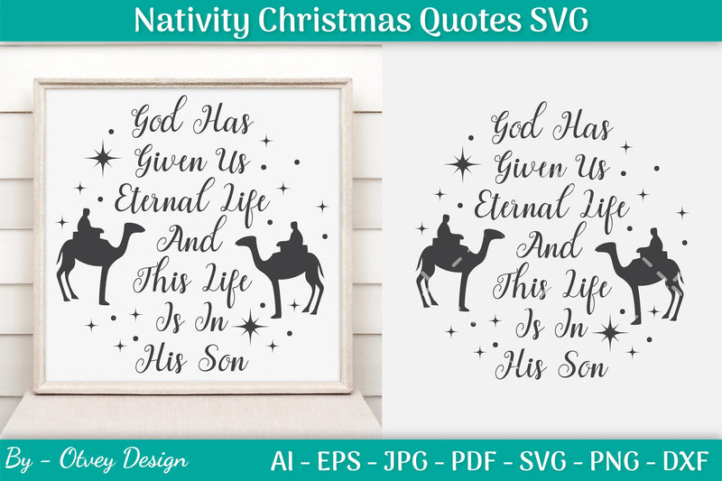 Nativity Christmas Quotes SVG Bundle 29 - CraftNest - Digital Crafting and Art
