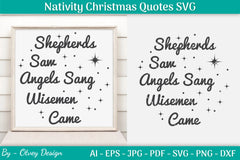 Nativity Christmas Quotes SVG Bundle 31 - CraftNest - Digital Crafting and Art