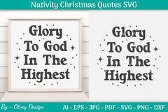 Nativity Christmas Quotes SVG Bundle 36 - CraftNest - Digital Crafting and Art