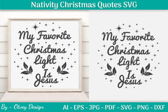 Nativity Christmas Quotes SVG Bundle 38 - CraftNest - Digital Crafting and Art