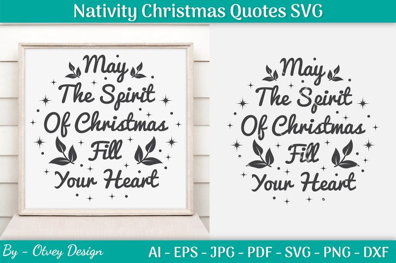 Nativity Christmas Quotes SVG Bundle 42 - CraftNest - Digital Crafting and Art