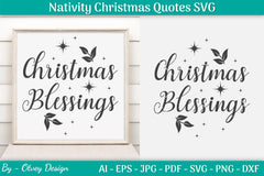 Nativity Christmas Quotes SVG Bundle 44 - CraftNest - Digital Crafting and Art