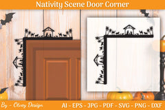 Nativity Scene Door Corner SVG Bundle - CraftNest - Digital Crafting and Art