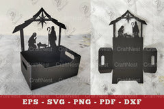 Nativity Box Display Papercut SVG Bundle - CraftNest - Digital Crafting and Art